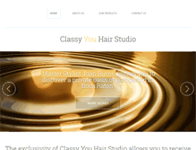 Tablet Screenshot of classyyouhairstudio.com